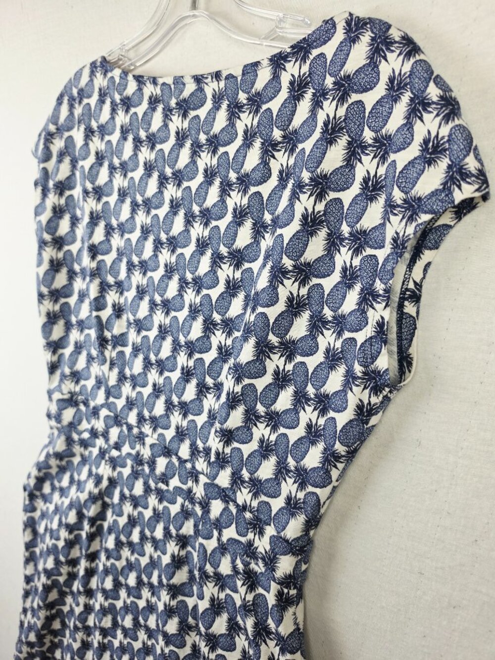 BODEN Florrie Jersey Dress Pineapple Print Cotton size 8R Resortwear Boho Preppy - Picture 11 of 12